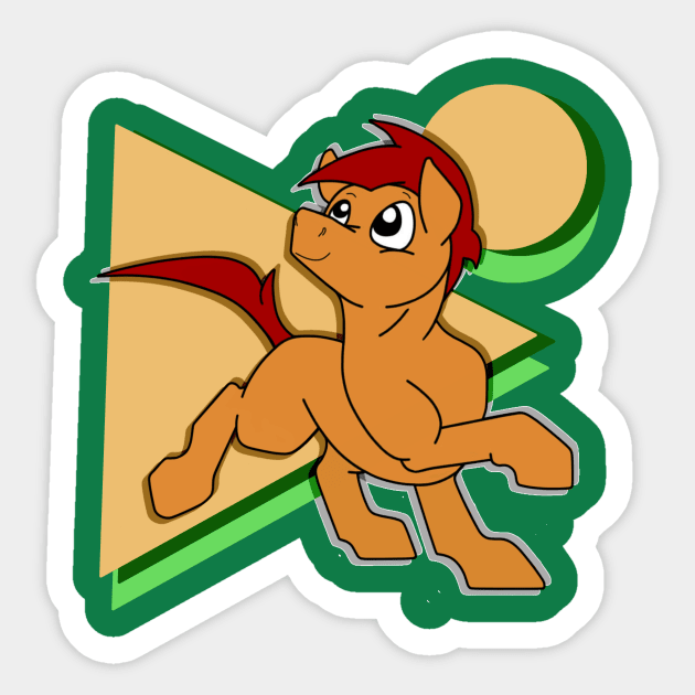 Chess the Mustang Sticker by RockyHay